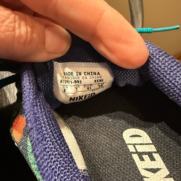 NikeID Air Zoom Pegasus 33 Floral Aloha Size 8 - Picture 8 of 11